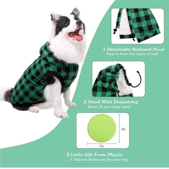 Phyxin dog cold weather coat - Picture 7 of 9